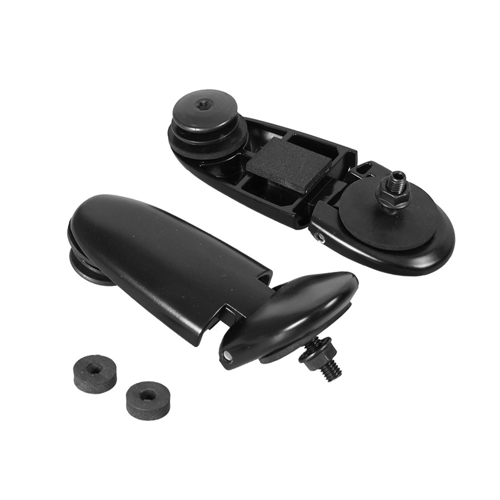 Hsioluted Black Car Door Hinges Anti Rust Finish Smooth Function Rear Window Hinge 926-132 Liftgate Glass Hinge Right & Left Rear Window Set Liftgate Glass