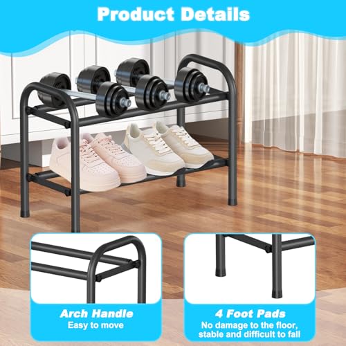 2 Niveaux Étagère à Chaussures Extensible, Rangement Chaussure Réglable pour 8-10 Paires Shoes, Porte Chaussures Gain de Place en Métal, Shoe Rack pour Entrée, Salon, Chambre, Dressing,Couloir,Placard – Image 5