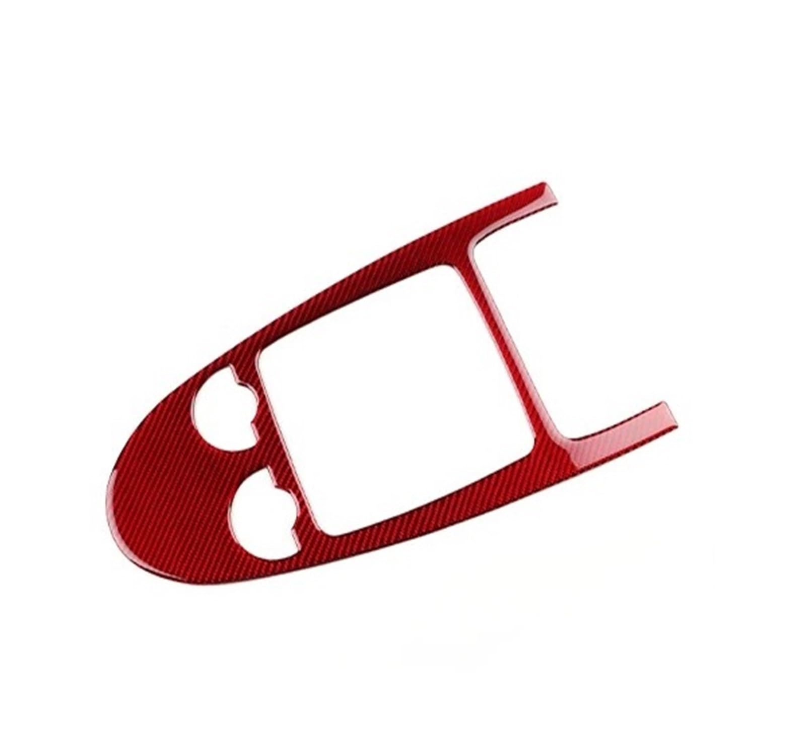 Car Interior Moulding Trim for Benz for SLK R171 2004-2010 Car Central Control Gear Shift Real Soft Carbon Fiber Trim Sticker Interior Accessories(Red LHD RHD)