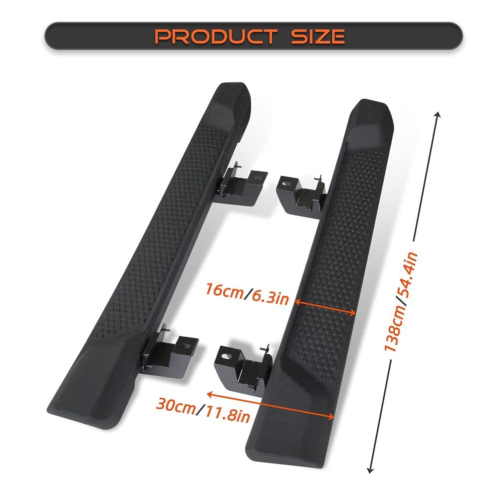 Marchepieds Nerf Barre de Marche Glisseurs Latéraux Compatibles avec Jeep Wrangler JL JLU 2 Portes Accessoires 2018-2022