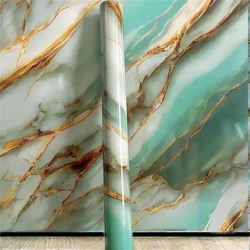 Image of D-fix Marble Peel and Stick Wallpaper for Home Decor, Waterproof Self-Adhesive Wall Stickers for Kitchen, Bathroom, Living Room - Wall Paper (60X200 CM (Sky Gold)