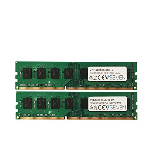 V7 V7K1280016GBD-LV V7 16GB DDR3 PC3L_12800 _ 1600MHZ DIMM Desktop Memory Module _ V7K1280016GBD-LV