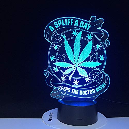 Luz noche 3D, mantiene The Doctor Ay Health Lámpara