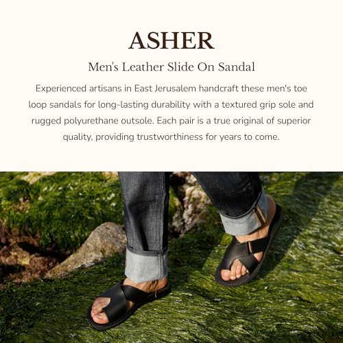 Asher - Leather Slide On Sandal - Men2