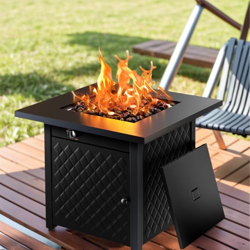 AMADA HOMEFURNISHING 28' Propane Fire Pit, CSA...