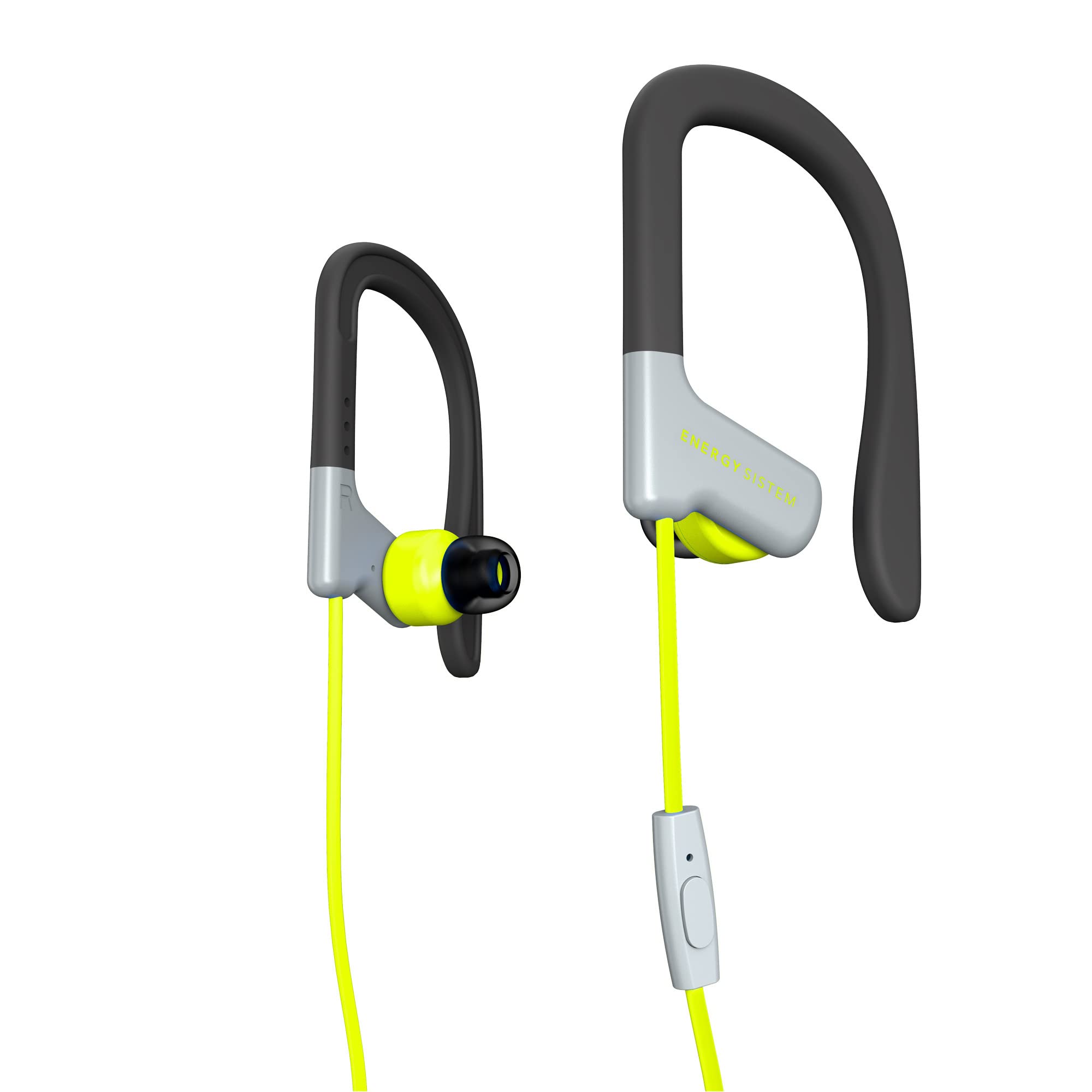 Energy Sistem Earphones Sport 1 Yellow (in-ear design, secure-fit system, microphone, playback control, sweatproof), Wired
