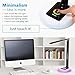 GERINTECH LED Desk Lamp Dimmable Table Lamp with Clock, USB Charging Port and Color Changing Base for Office or Study Desk, 9 Light Choices Eye-Care Light with Thermometer, Calendar (Black)