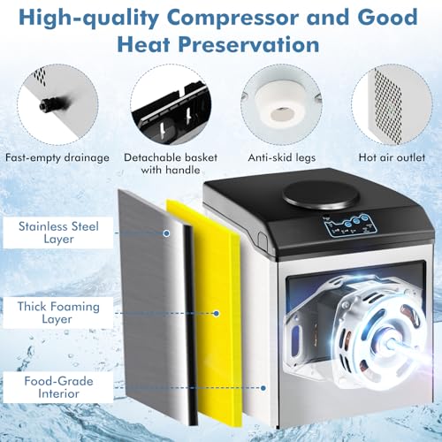 Fabricadora de Hielo con Dispensador de Agua 2 en 1 miniatura 6