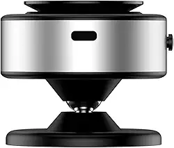 Suporte magnético portátil dobrável para celular, sucção a vácuo ajustável de 360°, suporte magnético de dupla face para carro/espelho/academia-IT (Suporte Magnético Celular-Cinza/Preto)