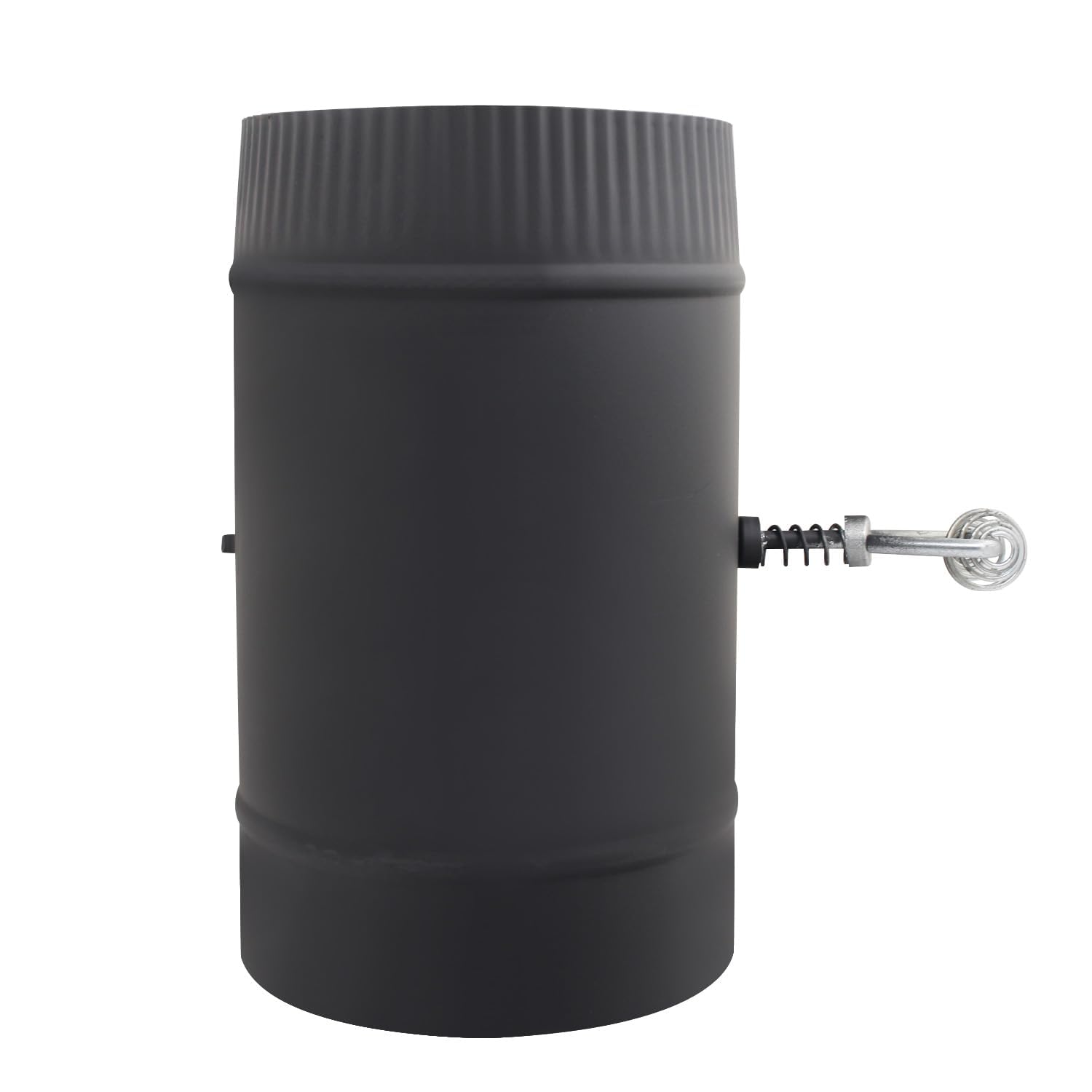 Tubo chimenea con tiro para estufa de leña válvula de mariposa compuerta regulación aire tubo estufa pellet regulador de tiro caldera de leña para tubos de salida de humos cocina (153mm)