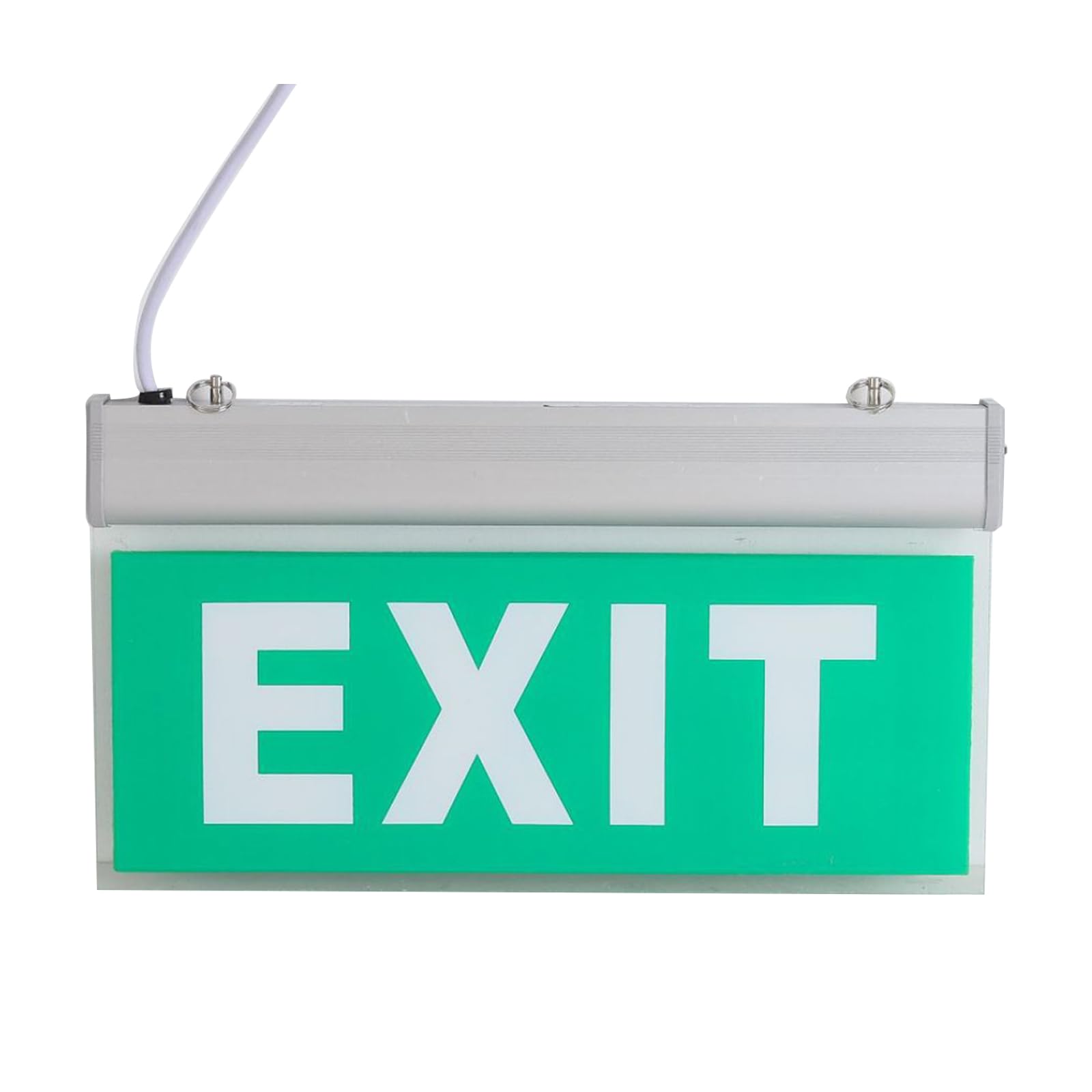 Photoluminescent Exit Sign Acrylic,Fire Indicator Lights,Single-way Arrow Evacuation Emergency Exit Sign lights LED Backlight for Shopping center Library Stairways (display)