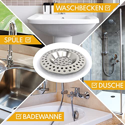 ABFLUSSHELD Filtro per scarichi in acciaio inox