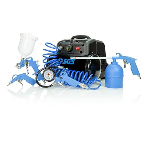 SGS Mini Air Compressor 6L & 5pc Kit