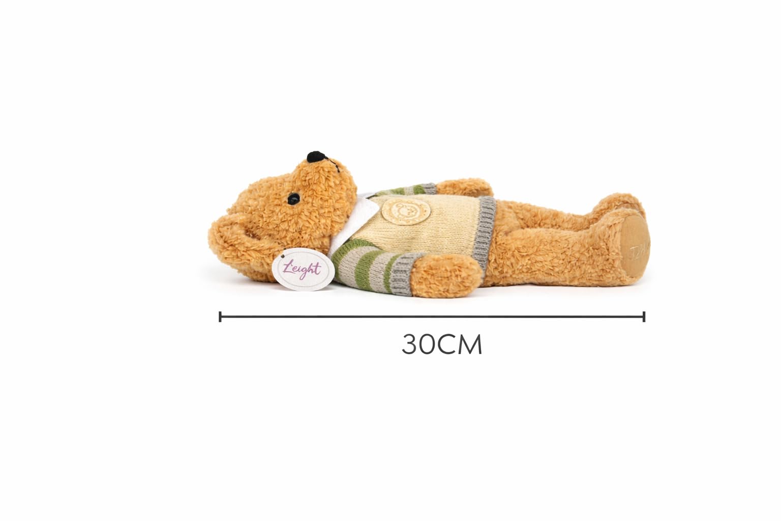 LEIGHT Orsacchiotto di Peluche Morbido con Maglione – 30cm Pupazzo Coccoloso per Bambini & Adulti, Regalo Perfetto & Decorazione Elegante (MAGLIONE ORSACCHIOTTO VERDE)