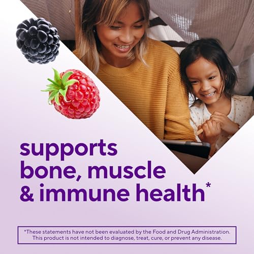 image for vitafusion Vitamin D3 Gummies, Bone and Immune Support, Peach, Blackbe