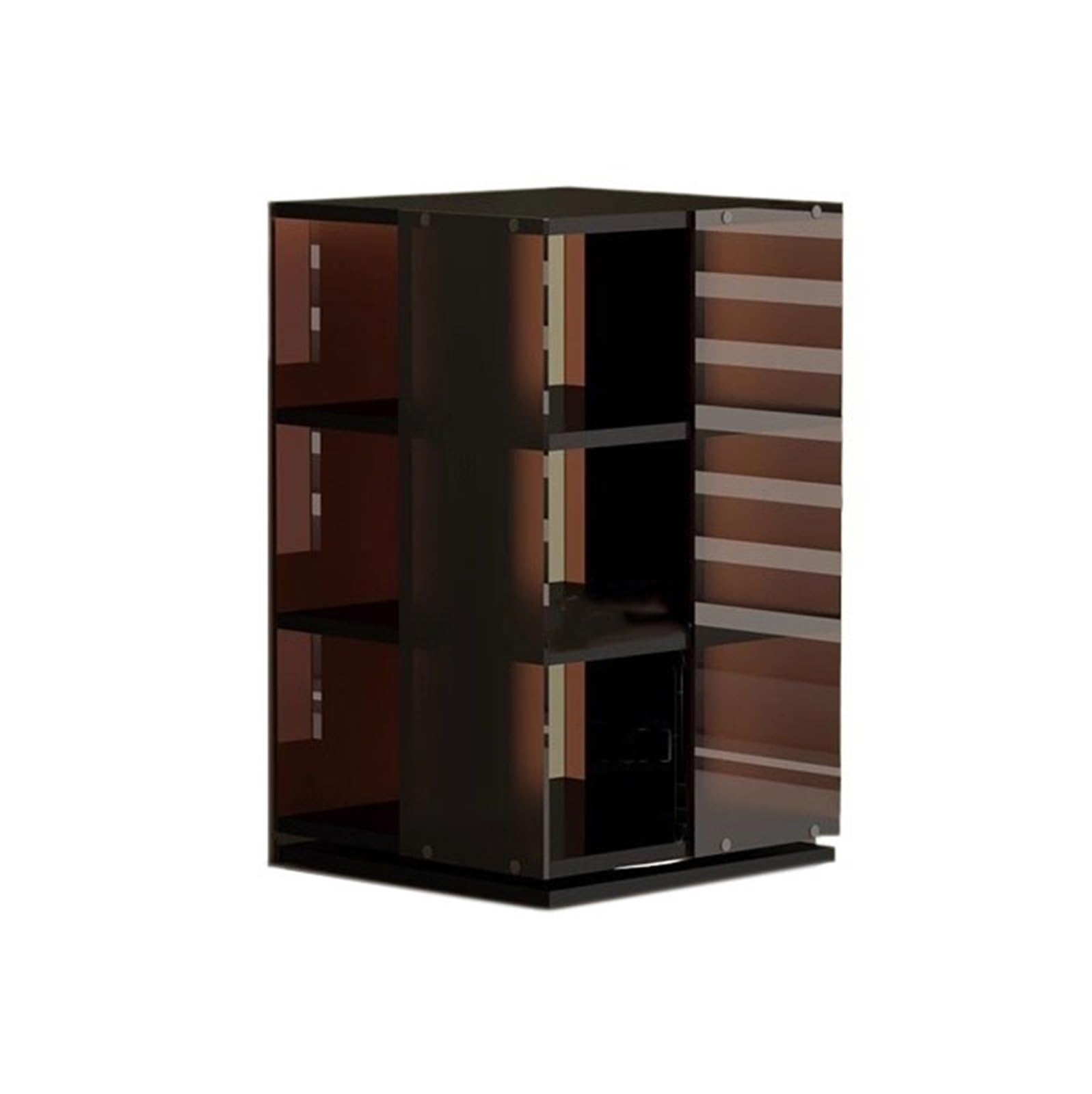 ZZlei2yu-12 record storage Rotatable Tabletop CD Storage Rack Acrylic Album Display Stand for Home Office Desktop Organizer