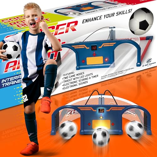 Soccer Trainer, Soccer Exercises Training Set | Improve Agility First Touch Ball Control & Foot-Eye Coordination Hand-Eye