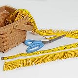 Vispronet Decorative Flag Fringe – 10 Yards of 2in Bullion Fringe Made with 100% Rayon Material – Gold Fringe
