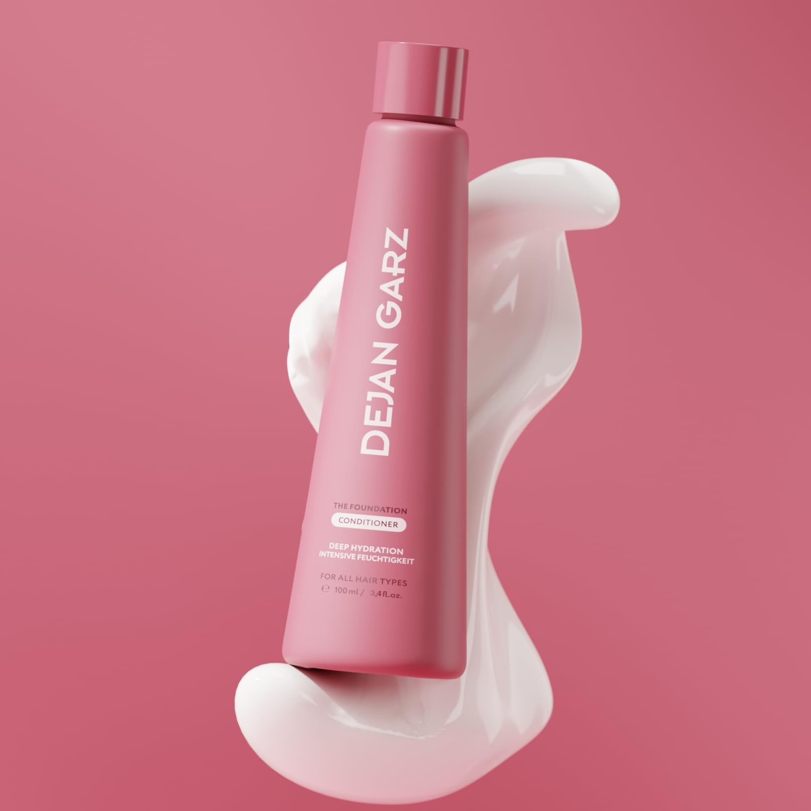 Conditioner für intensive Feuchtigkeit – The Foundation – Haarpflege für Frizz-Kontrolle & Geschmeidigkeit – Mit Argan- & Jojobaöl – Für leicht kämmbares Haar – Conditioner in Reisegröße (100 ml) - 3