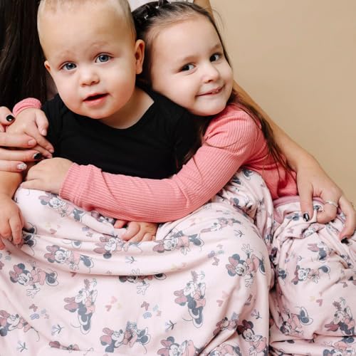 Image of Copper Pearl Jumbo 3-Layer Baby Blanket: Soft Baby Quilts for Boys and Girls | Breathable, Cozy, Toddler Blanket | Baby Quilt for Newborns | 60x72 Premium Material | Minnie Mouse