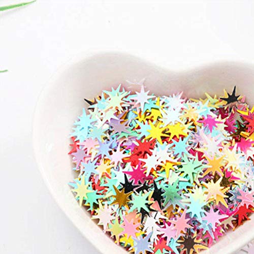 Lentejuelas granel PVC estrella 9 mm Maquillaje Flash
