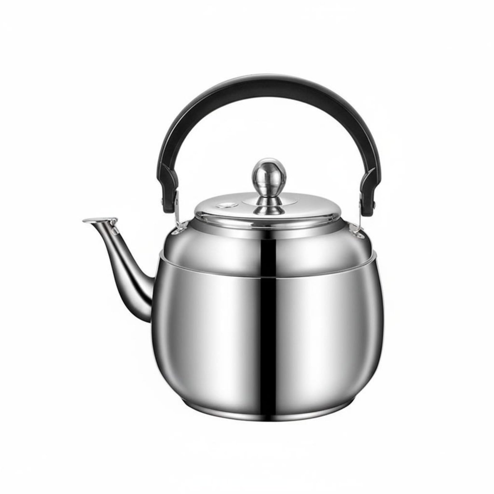 Bollitore in Acciaio Inox Bollitore Tè Bollitore Sibilante Pentola Acqua Caraffa Versamento con Base Multistrato per Induzione Gas Elettrico Ceramica, 6L, style to 1