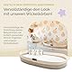 Yunioo Wickeltisch Organizer, windeltasche mit Fächern, Wickelorganizer Geschenke für Baby - Weiß Beige