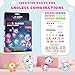 nicknack 170pcs DIY Balloons Accessories Kit for Kids,DIY Sticky Balloon Maker Toy Craft Kits for Kids,36pcs Magic Bouncy Balloon Refill Kit with Stickers Accessories,Toy Gift for Boys Girls Ages 3-12
