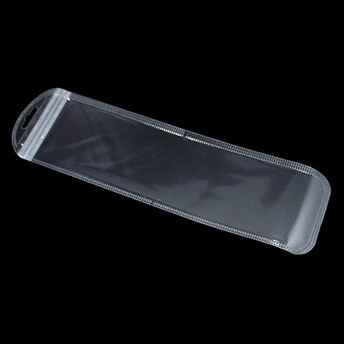 Miniatura 2 de PABCK 100 bolsas autosellables con agujero para colgar, bolsa resellable con cierre de cremallera, bolsa colgante de plástico transparente para