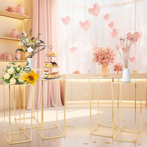 Fullvaseer Gold Wedding Table Centerpiece,Wedding Flower Vase for Party Event Home Decor - Image 9