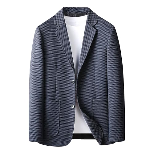 Men's Blazer Stretch Sport Coats Solid Color Lightweight Daily Suit Casual Business Buttons Jackets