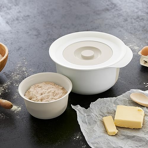 Rotho 1043302590 Fresh 2er-Set Schüssel 1.2l + 4l mit Deckel, Kunststoff