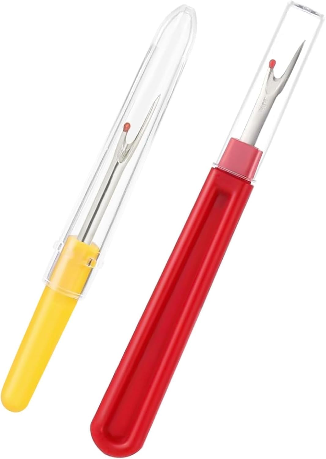 Ktguk Red/Yellow 2 Pcs Stitch Unpicker Tool,Seam Ripper,Seam Rippers For Sewing,A Gift For Sewing Enthusiasts (,Yellow)
