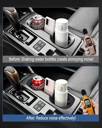 Image of Cup Holder Inserts for 2026 Subaru Outback Accessories, Non-Slip Silicone Center Console Protector Organizer to Prevent Spills & Scratches for Outback Interior Accessories