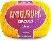 Linha Amigurumi 254m 125g Canário 1289 Círculo