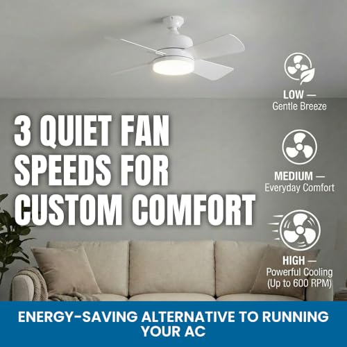 Image of Bell+Howell Socket Breeze 15.4 inch Socket Fan Light with Remote Control | 1000 Lumens, Portable, Easy to Install Ceiling Fan Replacement for Bedroom, Kitchen, Living Room