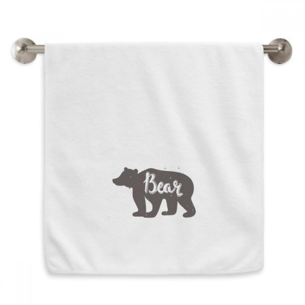 Serviettes moelleuses ours noir et animaux diadème blanc 33x73 cm