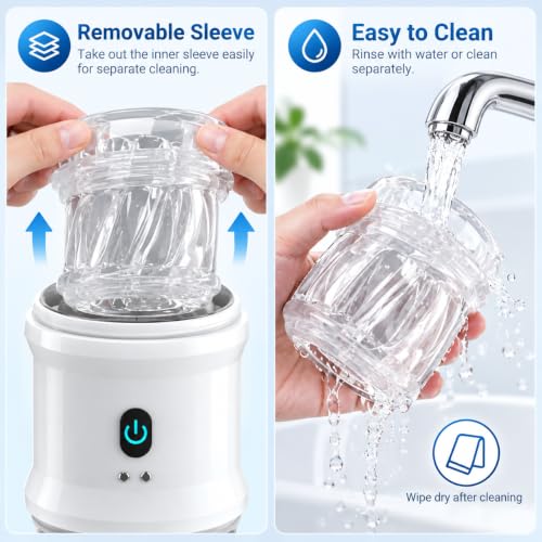 Portable Handheld Electric Body Massager | Cordless Rechargeable Muscle Relaxation Device | Compact Personal Massager for Back & Neck with Warm Heating | Quiet Motor, Lightweight Design | 3 Months Warranty-White - Image 7