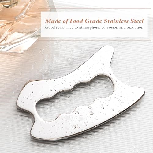 Moikiwi GS002 Gua Sha Tool, Stainless Steel Muscle Massage Tool thumb #3