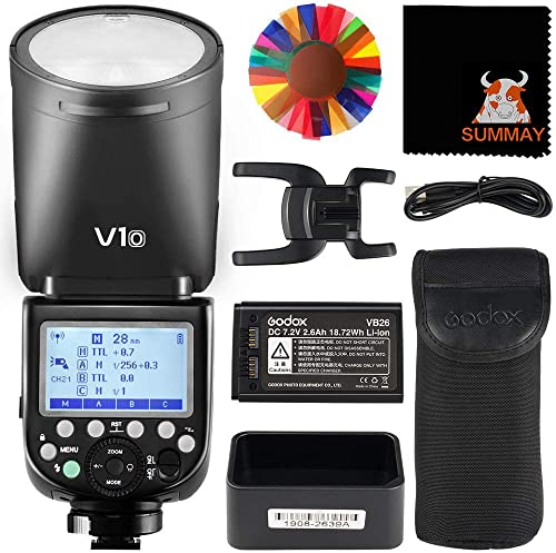 Amazon | GODOX V1Oラウンドヘッドカメラフラッシュ