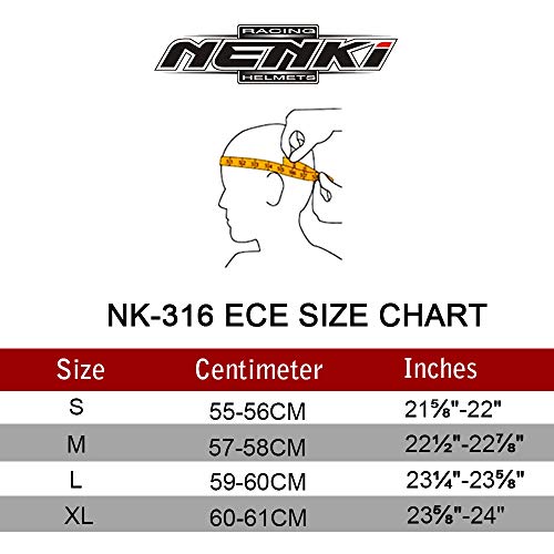 NENKI Casco Motocross NK-316 ECE Omologato Donna