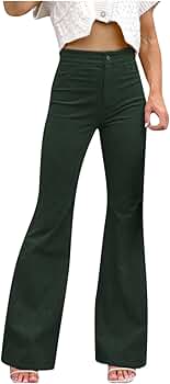 クラネ正規品❗️新品紙タグ付⭐️CORDUROY BELL BOTTOM PANTS Amazon.com: Women Corduroy Flare Pants Elastic High Waist