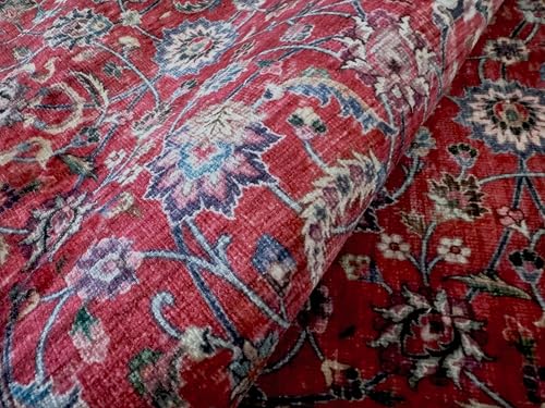 GLN Rugs Traditional - Tapete lavable 2x3 Rojo oscuro miniatura 5