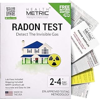 Radon Test Kit for Home - Shipping & Lab Fees Included | Easy to Use Charcoal Radon Gas Detector for Peace of Mind | 48-96h Short Term EPA Approved Radon Tester | Protect Yourself and Your Family