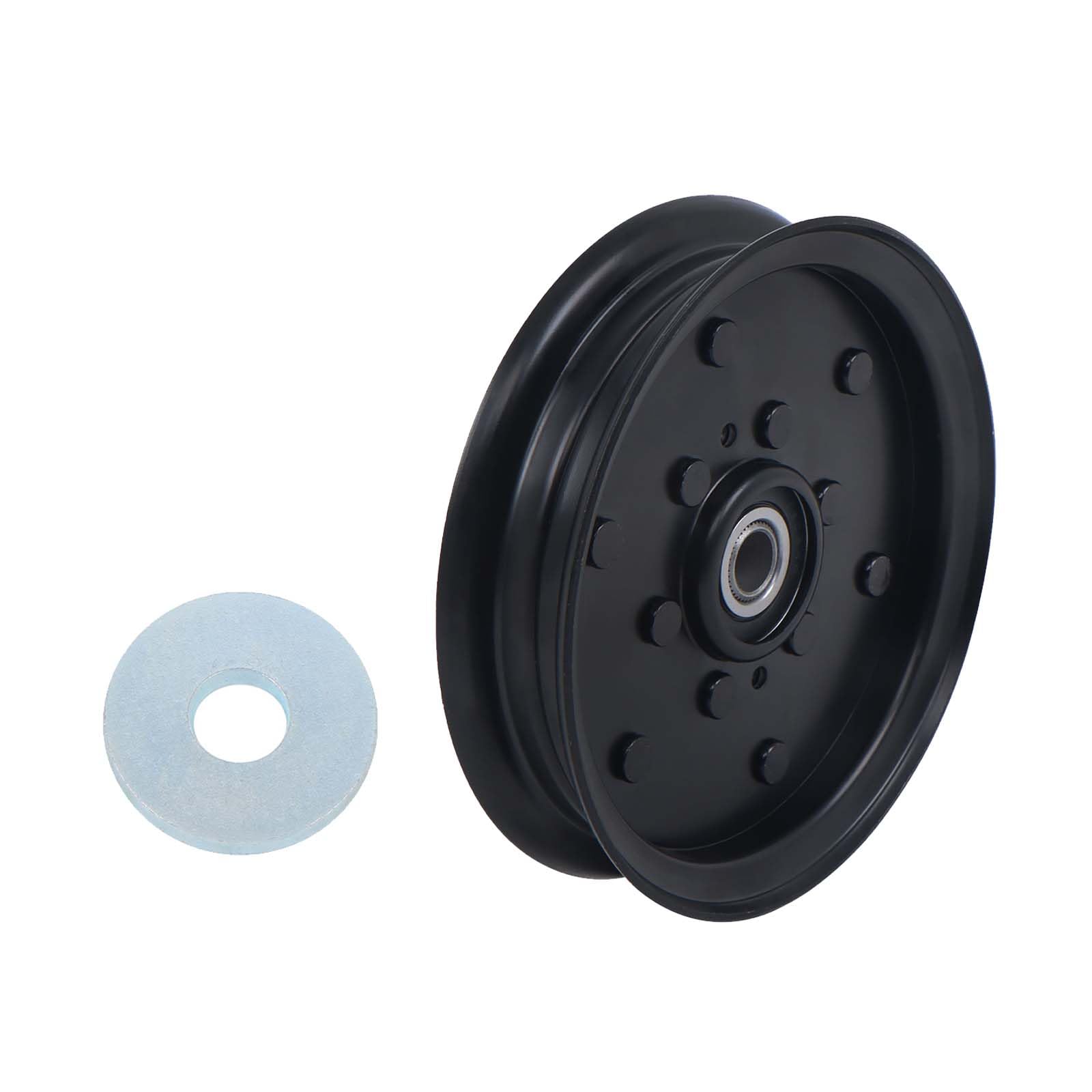 Autoparts 126124 Lawn Mower Flat Idler Pulley, Replacement for Hustler 937813 937763 937755 938597 937854 939207 938688 938035 939181 938696