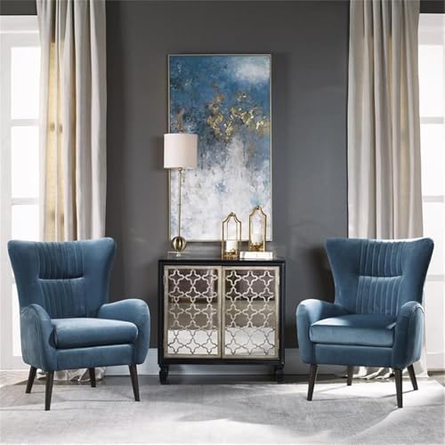 Sillón contemporáneo textil marrón elegante miniatura 6