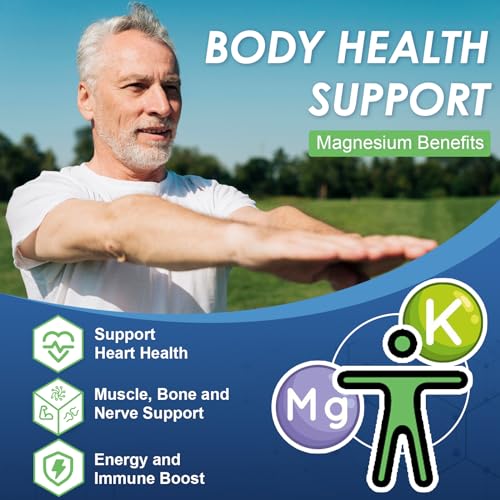 Nature Target Magnesium Glycinate 500Mg, Chelated Magnesium With Zinc & Vitamin D3 For Muscle, Nerve And Bone, Support Heart Health & Leg Cramp, Strength Immune System thumb #2