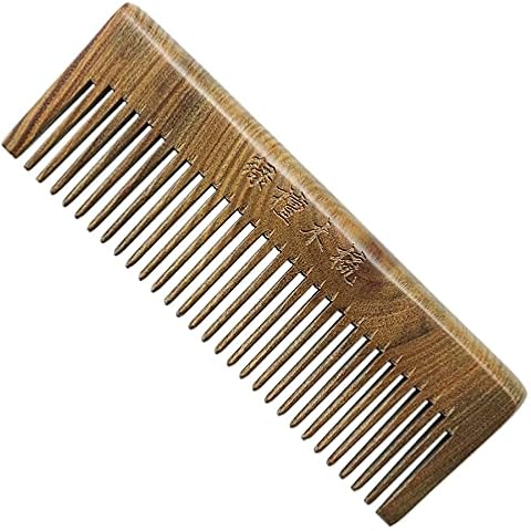 Haarkamm aus Holz, handgefertigter Kamm aus 100 % natürlichem grünem Sandelholz Cover