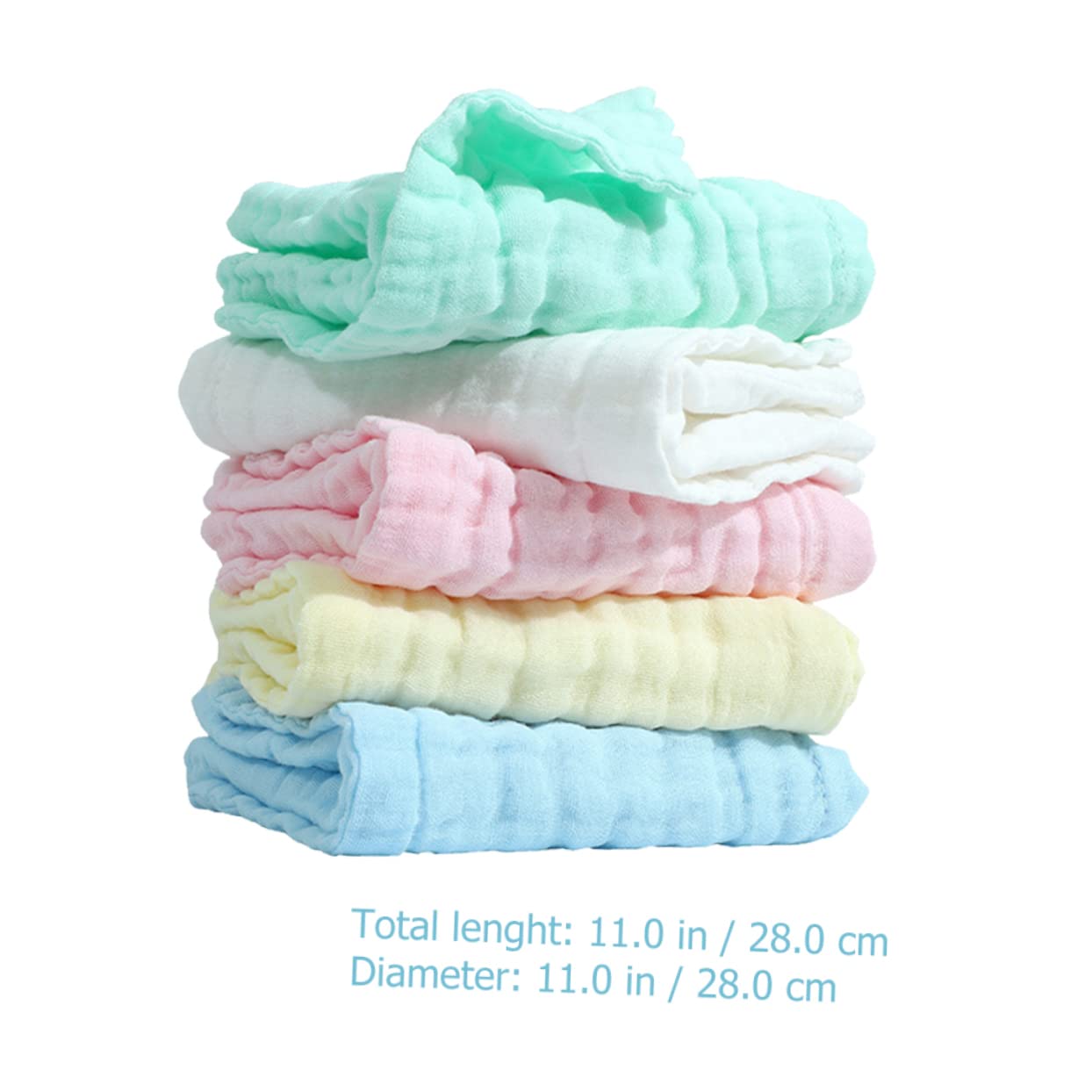 BESPORTBLE 5pcs Baby Hooded Towels Soft Newborn Facial Towels Cotton Hand Bulk for Daily Use