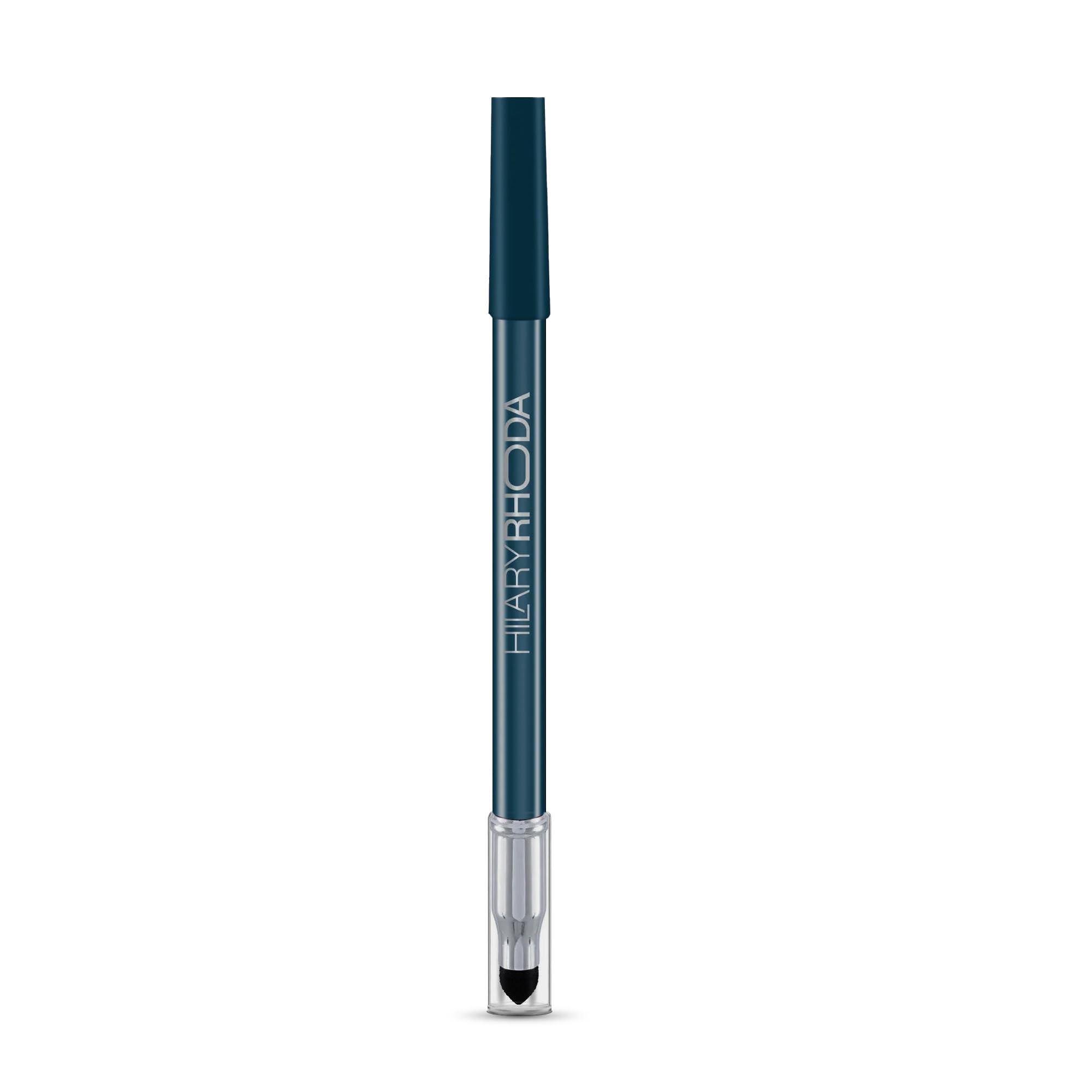 Hilary Rhoda Play n Blend Gel Eyeliner | One Stroke Application | Highly Pigmented | Matte & Shimmer Finish | 2 in 1 Smudger + Eyeliner | Butter Smooth Texture | 1.5g - (Turquoise Ocean | Shade 09)
